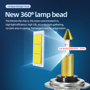 Faro a <span class=keywords><strong>LED</strong></span> per Auto OEM ad Alta Potenza <span class=keywords><strong>360</strong></span>, Sistema di Illuminazione Automatica, Lampada per Fari Auto 9005 9006 H11 H7 H1, Luce per Auto - Product Image 5