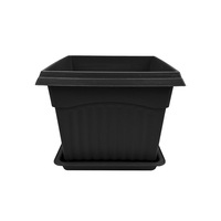 Pots à plantes en plastique PP carrés de haute qualité, minimalistes, avec couleur et taille personnalisées pour l'extérieur, la maison, le balcon, le jardin