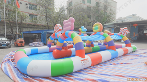 Piscina Inflable con Temática <span class=keywords><strong>de</strong></span> Dulces para Juegos Acuáticos al Aire Libre y Jardín, en Oferta - Product Image 4