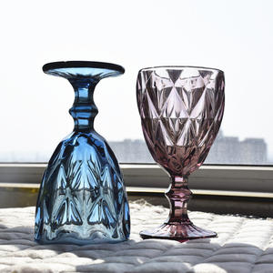 <strong>Wholesale</strong> Custom logo Embossed Colored <strong>Wine</strong> <strong>Glasses</strong> Set <strong>Glass</strong> Cup for Party Wedding - Product Image 6