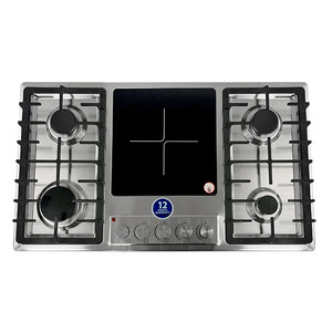 Cuisinière électrique <span class=keywords><strong>90</strong></span> <span class=keywords><strong>cm</strong></span> Produit de cuisine Céramique Panneau infrarouge Cuisinière à <span class=keywords><strong>gaz</strong></span> 5 brûleurs - Product Image 1