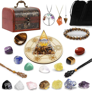 Set di 28 <span class=keywords><strong>Cristalli</strong></span> <span class=keywords><strong>e</strong></span> <span class=keywords><strong>Gemme</strong></span> Curative, Set di <span class=keywords><strong>Cristalli</strong></span> per Chakra, Set di 7 <span class=keywords><strong>Gemme</strong></span> per Chakra Attivi, Artigianato in Cristallo - Product Image 1