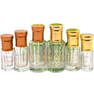 Botella cuentagotas vacía con diseño dorado personalizado, tapa dorada de 3ml, 6ml, 12ml para uso en embalaje difusor, opción de 100ml disponible - Product Image 4