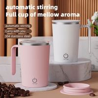 Mug mélangeur électrique personnalisé avec logo, 400 ml, auto-mélangeur, recharge USB, mug à café avec poignée