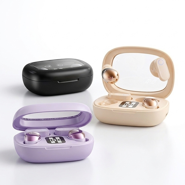 Dual Wireless Earbuds LED Power Display HiFi in Ear Noise Earphone Cancelling Low Latency Touch Control Type-C Long Battery Life
