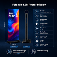 P3 WLAN-Gesteuertes Bodenstativ Wandmontiertes Smart Werbe LED Video Display Panel für Außen- und Innenbereiche Kommerzieller Poster Screen