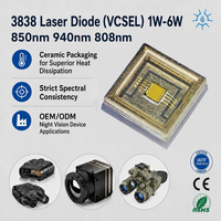 3838 808nm 850nm 940nm Dioda Laser VCSEL 1W 2W 3W 6W Daya Tinggi SMD Inframerah untuk Pemantauan Keamanan Jarak Jauh Penglihatan Malam