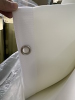 Écran d'impact pour simulateur de golf Dericsson 300x200CM, tissu blanc, utilisation intérieure/extérieure