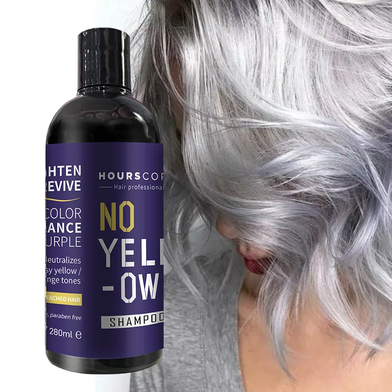 Salon Professional Shampoo Toner Kein Gelb Silber Farbstoff Lila Shampoo Für Blondes Haar