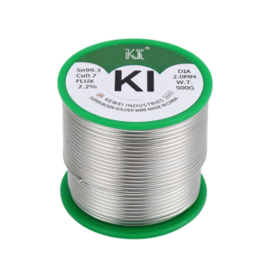 Fil à souder personnalisé avec flux à haute activité, âme <span class=keywords><strong>acide</strong></span> 2,2 %, 1,5 mm, sans plomb Sn99,3Cu0,7 pour le soudage de bijoux en aluminium - Product Image 2