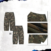 Pantalon de travail camouflage pour homme 200G, pantalon en jean décontracté à carreaux Ripstop pour le streetwear