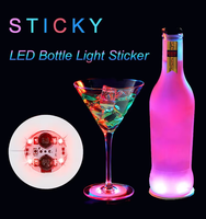 LED Leuchtender Flaschenanhänger mit individuellem Logo – Leuchtendes Etikett für Party, Bar, Nachtclub, Hochzeit, Event – 3 Blinkmodi