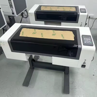 Unic 30cm boyutu UV rulodan ruloya DTF yazıcı laminar ile soğuk Transfer filmi UV etiket baskı Plotter