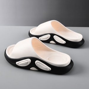 Men's Platform Sandals <b>EVA</b> Sole Non Slip Outdoor Beach Flip Flops White Black Khaki Size 40 41 42 43 44 45 - Product Image 4