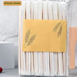 Factory Price Quality Wholesale Biodegradable Straws Disposable For Natural Plant Fiber Packaging