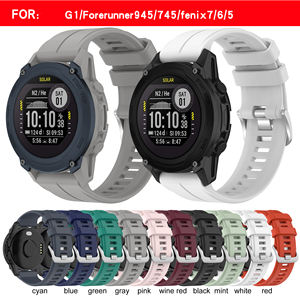 Bracelet <span class=keywords><strong>montre</strong></span> en silicone pour <span class=keywords><strong>Garmin</strong></span> Forerunner 945 /<span class=keywords><strong>745</strong></span>/935 <span class=keywords><strong>Garmin</strong></span> Descent G1/approach S62 Bracelet <span class=keywords><strong>montre</strong></span> - Product Image 2
