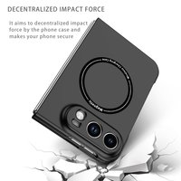 Étui magnétique pliable ultra fin mat pour iPhone 18 Duo, compatible avec la charge sans fil, coque de protection antichoc pour iPhone Ultra