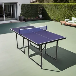 IUNNDS Modern Southeast Asia Sport Foldable Moveable <b>Mini</b> Portable Outdoor & Indoor <b>Table</b> Tennis <b>Table</b> Kids Net Set MDF - Product Image 6