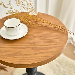 Table basse de salon INNOVA de style américain, panneau décoratif en bois rond, écologique, antique, durable - Product Image 4