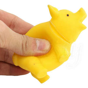 Grappig Rubber Varkensmodel Grommende Hond Kauwen Speeltje Voor Kinderen Piepend Fetch Speelgoed Met Huisdecor Accenten - Product Image 5