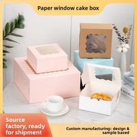 Boîte à gâteau carrée transparente avec fenêtre, qualité alimentaire, pour biscuits, muffins, pâtisseries, et friandises croustillantes en forme de flocon de neige