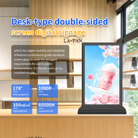 2K FHD Win Android System Tablet-top Advertising Player Desk Base Double-sided Touch Screen Menu Board pour Restaurant/Fast Food