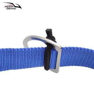 KEEP DIVING SSA RK06D Boucle japonaise à anneau en D en acier inoxydable 316 avec sangle de 5 cm pour réglage rapide et positionnement fixe - Product Image 4