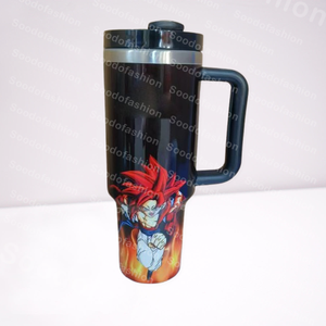 Nouveau <span class=keywords><strong>prix</strong></span> réduit 30 40 oz guku anime tasse personnalisée bouteille sous vide chaude en acier inoxydable avec poignée paille tasse de voyage - Product Image 2