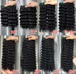 12a Super Double Drawn Virgin Human Hair Deep Curly Bundles - Product Image 6