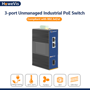 2 porte <span class=keywords><strong>10</strong></span>/100/1000M <span class=keywords><strong>Ethernet</strong></span> RJ45 non gestito 1 porta SFP Uplink industriale <span class=keywords><strong>Gigabit</strong></span> PoE <span class=keywords><strong>Switch</strong></span> IEEE802.3af/a <span class=keywords><strong>Switch</strong></span> di rete - Product Image 2