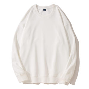 High Quality OEM Unisex Fleece Sweatshirt Custom Logo Cotton Heavy Weight Crew Neck Sweatshirt Men - Product Image 3