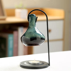Diffuseur d'arômes rétro créatif <span class=keywords><strong>en</strong></span> céramique avec poêle à huile essentielle à 4 couleurs de glaçure changée au four <span class=keywords><strong>pour</strong></span> la décoration de la chambre d'automne - Product Image 3