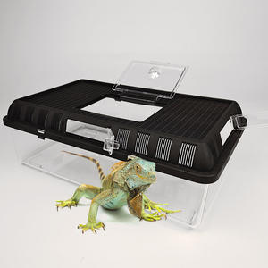 Caja de plástico transparente para Reptiles y animales pequeños, jaula de lagartija, Tarantula, casa de mascotas - Product Image 1