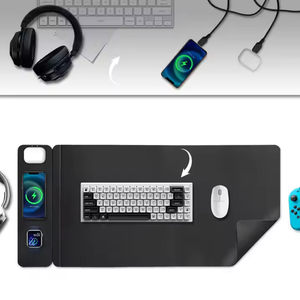 Lylong Fast 15 واط غير قابل للإنزلاق لوح ماوس شحن لاسلكي سادة شحن سريع قابل للإزالة 15 واط سدادات أذن للهاتف - Product Image 3