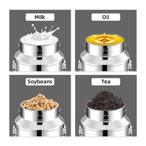 Sigillare alimenti a prova di tenuta in acciaio inox di grande capacità latte può latte secchio di latte botti ermetici con coperchio - Product Image 5