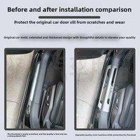 Nouvelle plaque de protection de seuil de porte en plastique Leopard 8, décore et protège les pièces automobiles