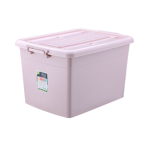 Wheelie plastic storage boxes for living room plastic storage container with cover