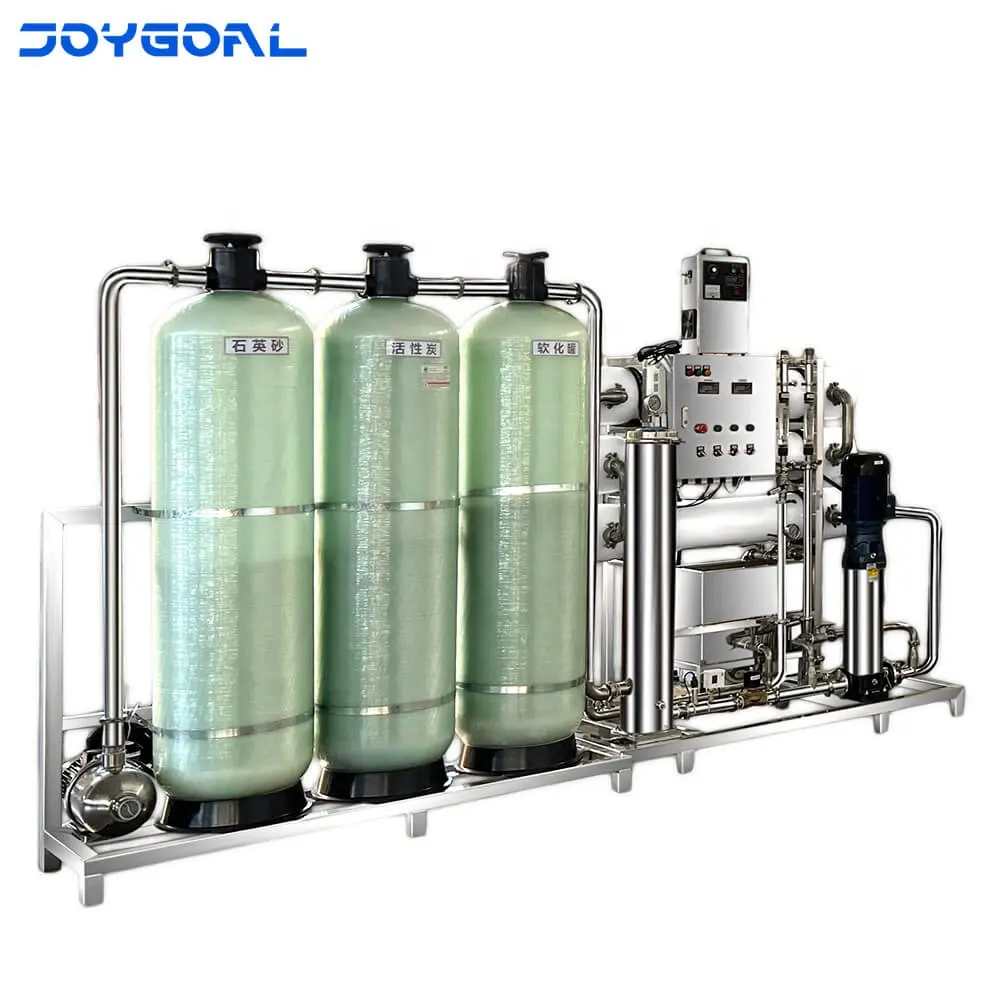 Industriale macchina di acqua pura 0.5 t acqua ad osmosi inversa filtro frp/acciaio inox ro potabile apparecchiature per il trattamento dell'acqua