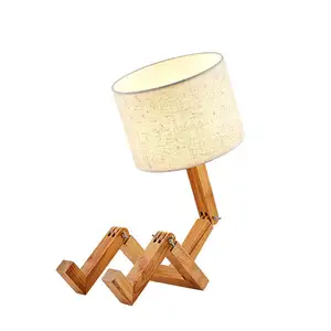 Personal isierte hölzerne Kinder Schlafzimmer Licht kreative nordische Stoff Lampen schirm Lampada Design Ins Hot Sell moderne Lampen