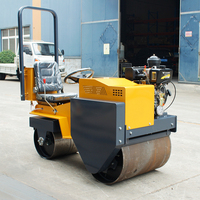 Machines de construction 700kg compacteur de rouleau de route d'asphalte 2ton 1.5ton 3ton 1ton petit rouleau de route vibrant à Double tambour