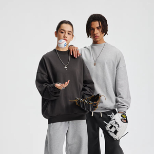 Sudadera Unisex de Otoño-Invierno, Nueva, Versátil, con Bolsillo Lateral Oculto Bordado, Cálida, Extra Grande, 100% Algodón Ecológico LF - Product Image 2