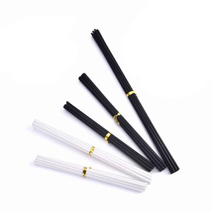 3MM 4MM PET Black Natural Color Fiber <b>Stick</b> With Square <b>Diffuser</b> Bottle For Home Aroma Reed <b>Diffuser</b> - Product Image 2