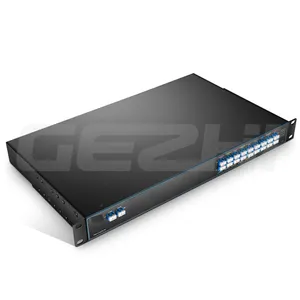 18 채널 CWDM Mux Demux, 1270-1610nm, 모니터 포트 포함, 5.0dB 일반 IL, LC/UPC, 이중 섬유, 1U 랙 마운트