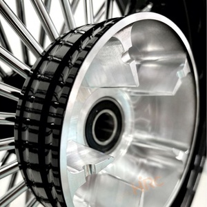 Juego de Ruedas de Motocicleta con Llantas Cromadas Delanteras y Traseras de 16, 18, <span class=keywords><strong>19</strong></span>, 20, 21, 23 Pulgadas, 21x3.5, 16x3.5, con Radios Gruesos, para <span class=keywords><strong>Triumph</strong></span> - Product Image 6