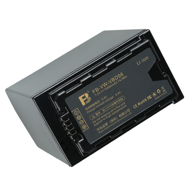 FB VW VBD98 Digital Camera Battery Pakc and Rechargeable Camera Battery PX298 EVA1 DVX200 Camcorder PV100 UX90 MDH3 MDH