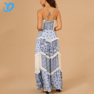 <span class=keywords><strong>Robe</strong></span> d'été personnalisée pour femmes vêtements élégant formel motif bohème dames Floral Boho hawaïenne femmes décontracté <span class=keywords><strong>longue</strong></span> <span class=keywords><strong>robe</strong></span> - Product Image 2