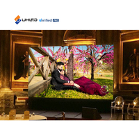 Panel de pantalla LED para interiores UHLED HD, pared de vídeo de pantalla LED publicitaria de paso fino P2 para salas de reuniones