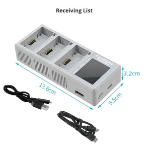 Chargeur USB PD à trois voies flambant neuf pour <span class=keywords><strong>Mini3</strong></span>/3 <span class=keywords><strong>Pro</strong></span>/4 <span class=keywords><strong>Pro</strong></span> - Product Image 1