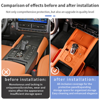 Tapis de rangement en silicone antidérapant pour console centrale, doublure de fente, accessoires de modification intérieure automobile pour Haval H9 2ème génération