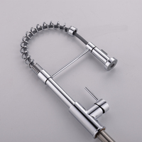 360 Degrés Rotation Chrome Pull Down Cuisine Robinet Pont Monté Mélangeur pour Hôtel Salle De Bains Hôpital Utilisation